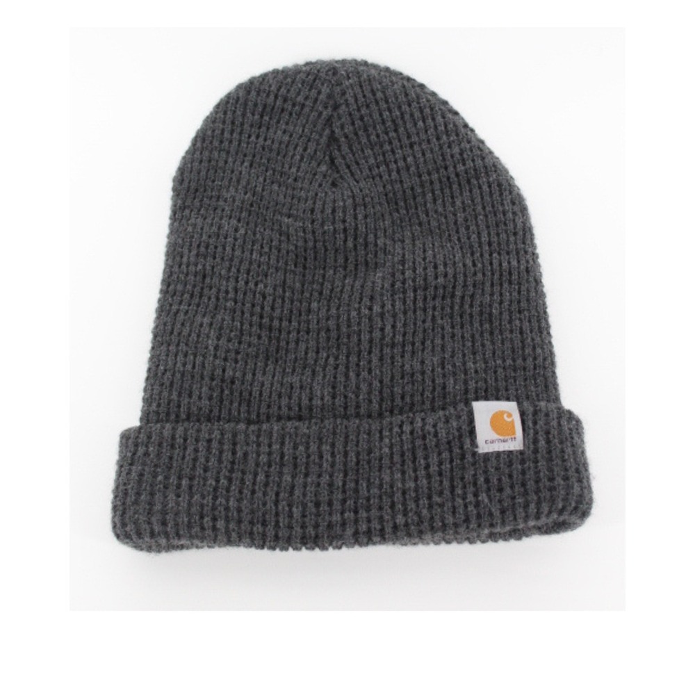 Carhartt Woodside Beanie Hat Men's‎ One Size Coal Heather Gray Acrylic Winter